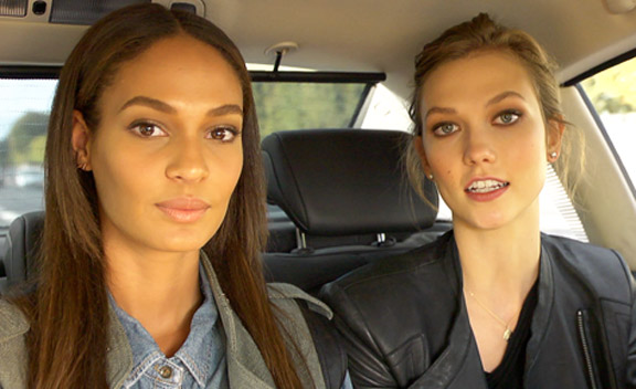 Joan Smalls and Karlie Kloss